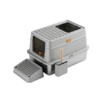 Enclosed Stainless Steel Cat Litter Box-MSP-F