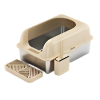 Open-Top Stainless Steel Cat Litter Box-MSP-A