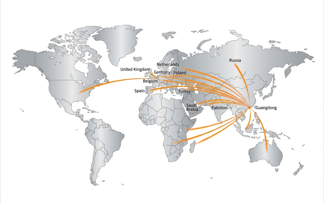 Global export market map