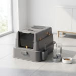 Drawer-Style Stainless Steel Cat Litter Box-MSP-C5