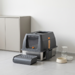 Enclosed Stainless Steel Cat Litter Box-MSP-A11