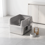 Open-Top Stainless Steel Cat Litter Box-MSP-A3