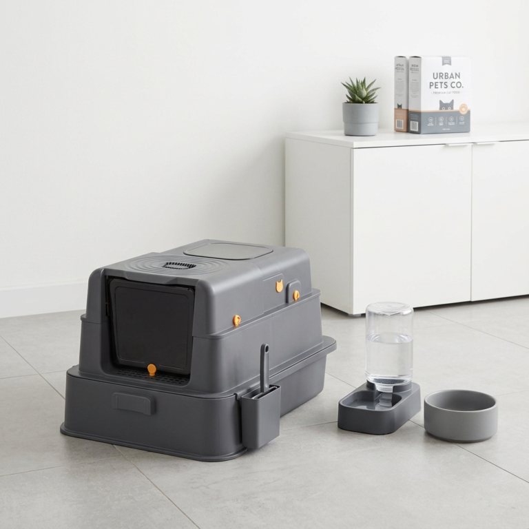 Say Goodbye to Cat Raising Troubles This Enclosed Litter Box Solves All Pain Points