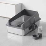 Open-Top Stainless Steel Cat Litter Box-XM-A