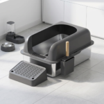 Open-Top Stainless Steel Cat Litter Box-MSP-A