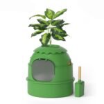 Potted Plant-Style Stainless Steel Litter Box-MSP-3C-6