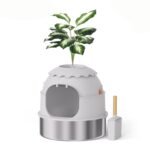 Potted Plant-Style Stainless Steel Litter Box-MSP-3C-6