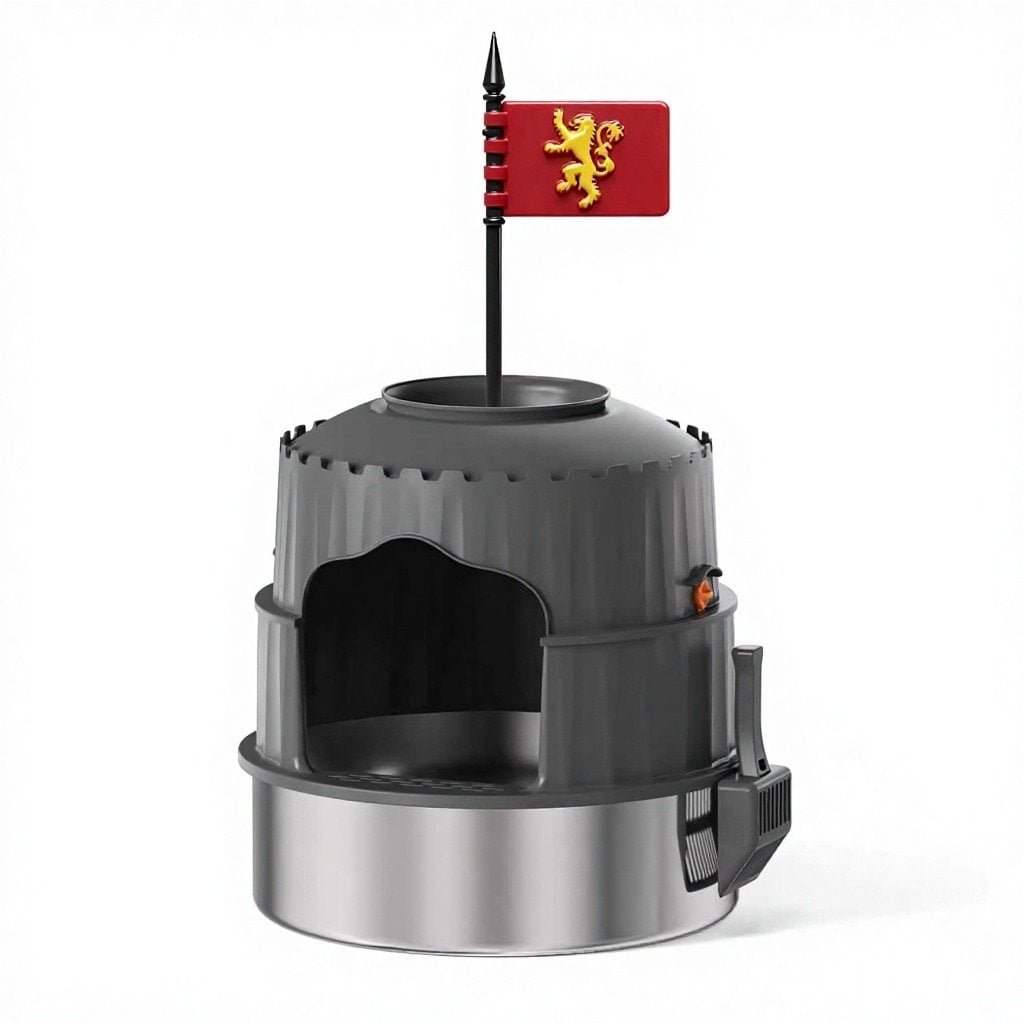 Potted Plant-Style Stainless Steel Litter Box-MSP-3C-3