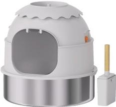 Potted Plant-Style Stainless Steel Litter Box-MSP-3C-6