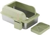 Open-Top Stainless Steel Cat Litter Box-MSP-I