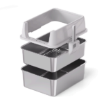 Open-Top Stainless Steel Cat Litter Box-MSP-A3
