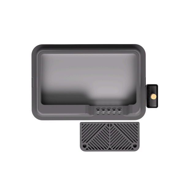 Open-Top Stainless Steel Cat Litter Box-MSP-B-1