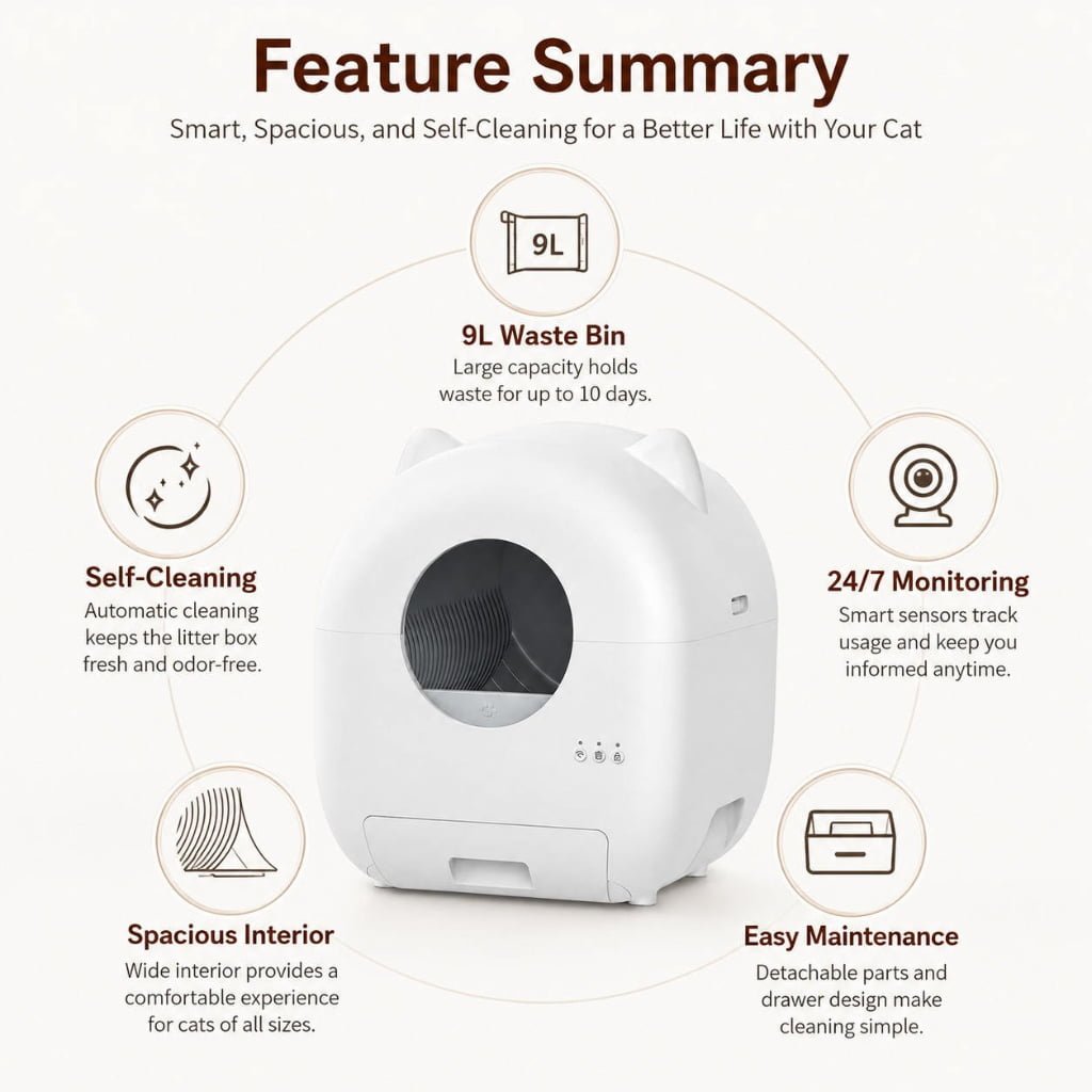 Smart Cat Litter Box YNH-Neo-04 product image 6